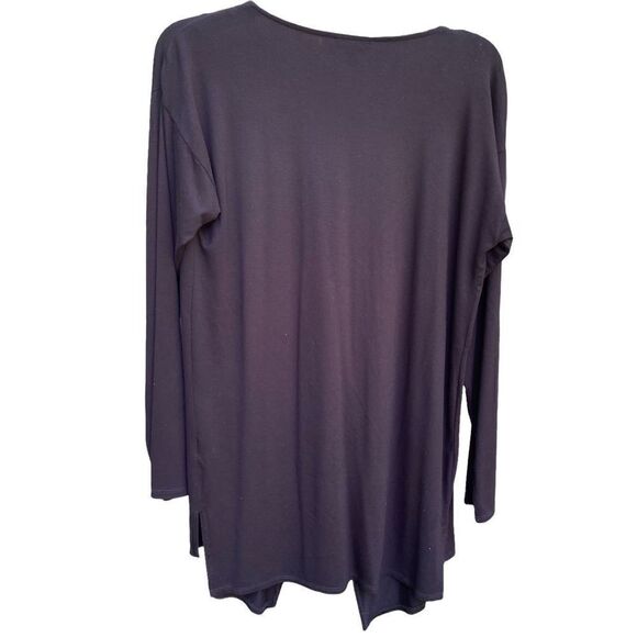 Vince Camuto Black Open Cardigan Swing Sweater Sz M - Picture 2 of 3